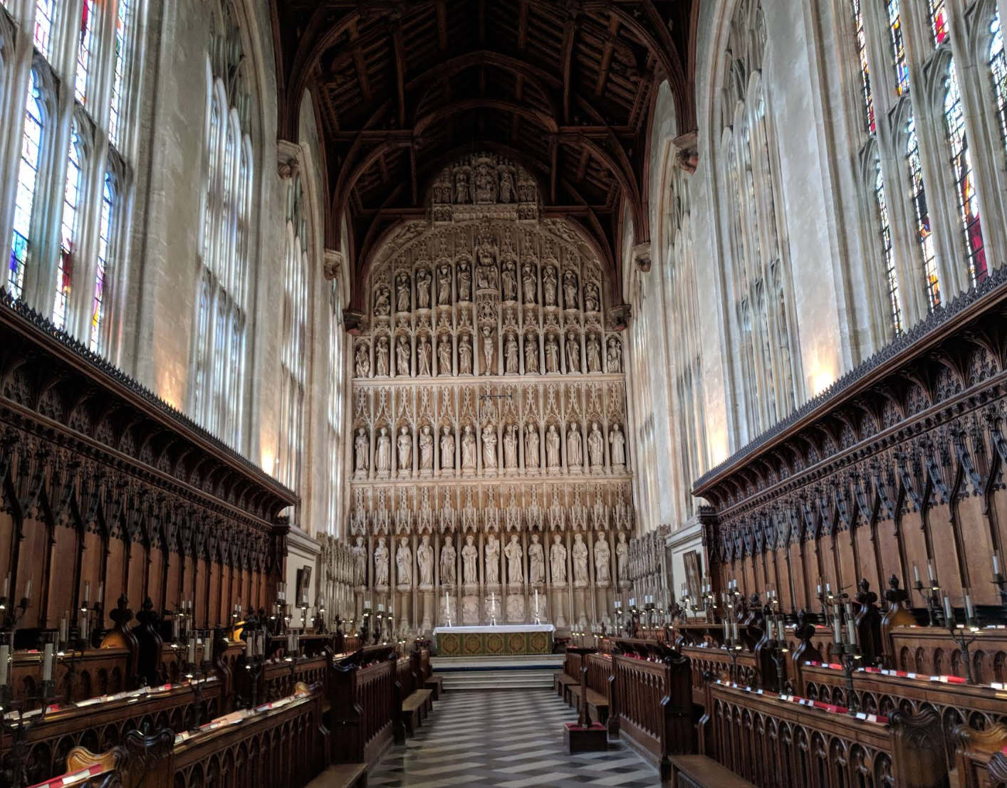 Evensong in Oxford New College Chapel